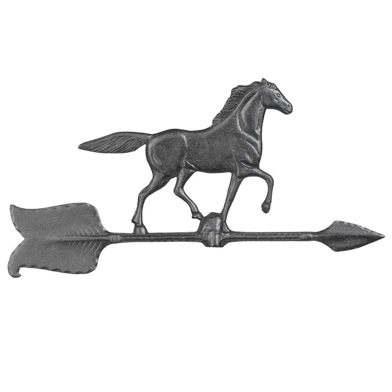 24" Horse Accent Weathervane - Black