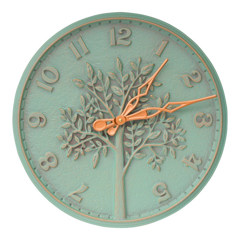 Tree of Life 16″ Indoor Outdoor Wall Clock