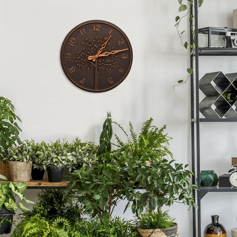 Tree of Life 16″ Indoor Outdoor Wall Clock