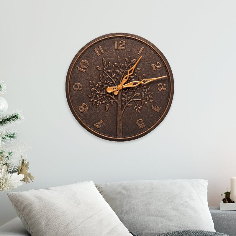 Tree of Life 16″ Indoor Outdoor Wall Clock