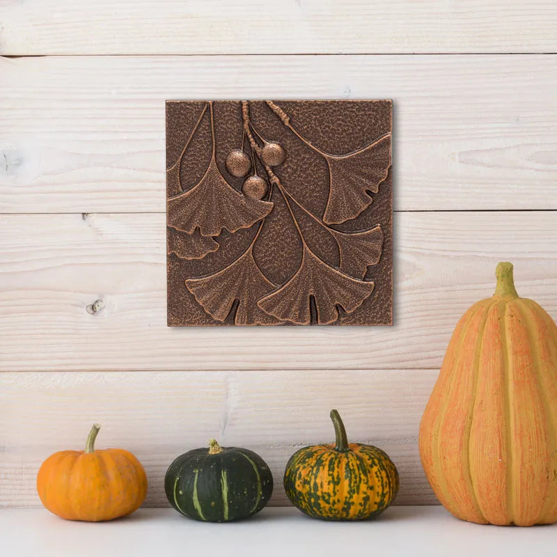 Gingko Leaf Wall Décor - Antique Copper