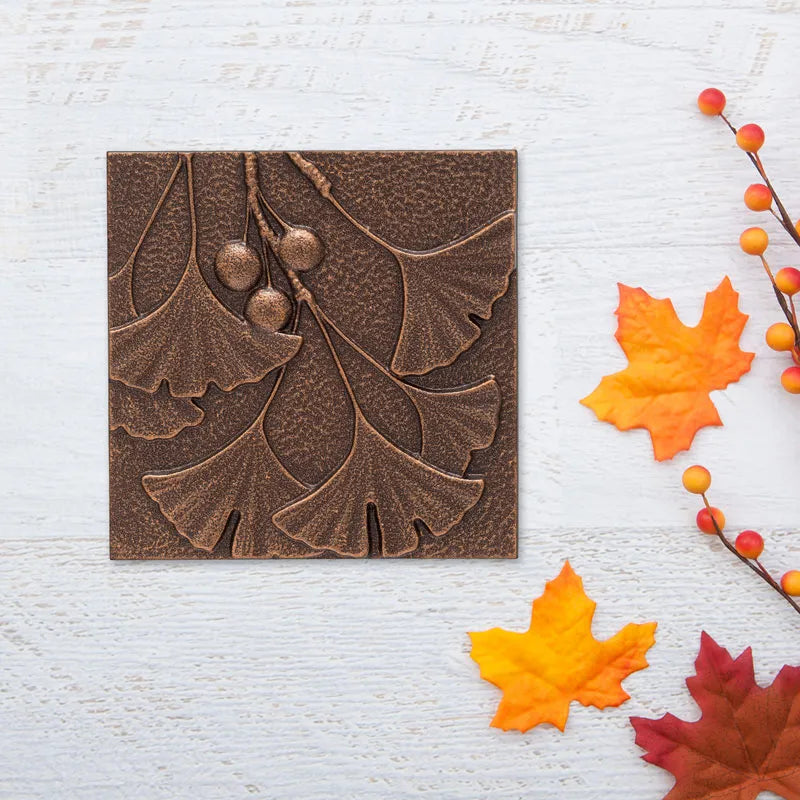 Gingko Leaf Wall Décor - Antique Copper