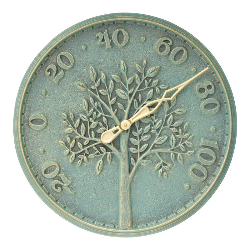 Tree of Life 16″ Indoor Outdoor Wall Thermometer