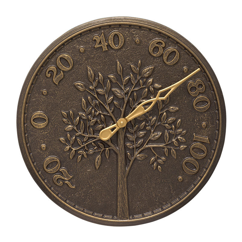 Tree of Life 16″ Indoor Outdoor Wall Thermometer