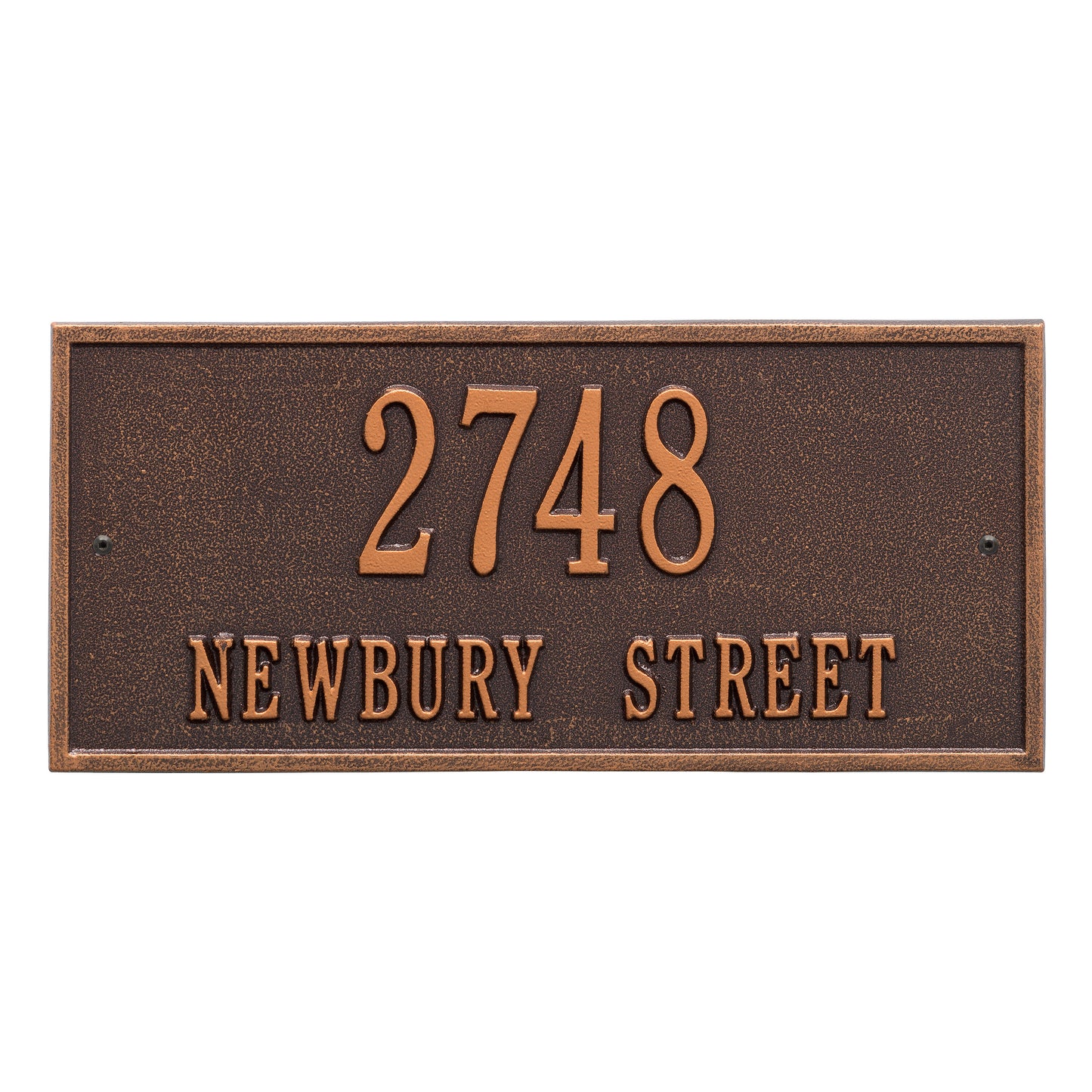 Hartford Standard Wall Address Plaque - Two Lines