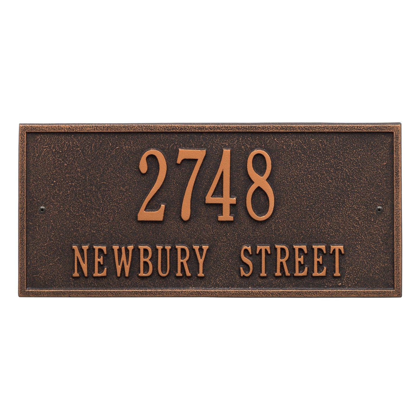 Hartford Standard Wall Address Plaque - Two Lines