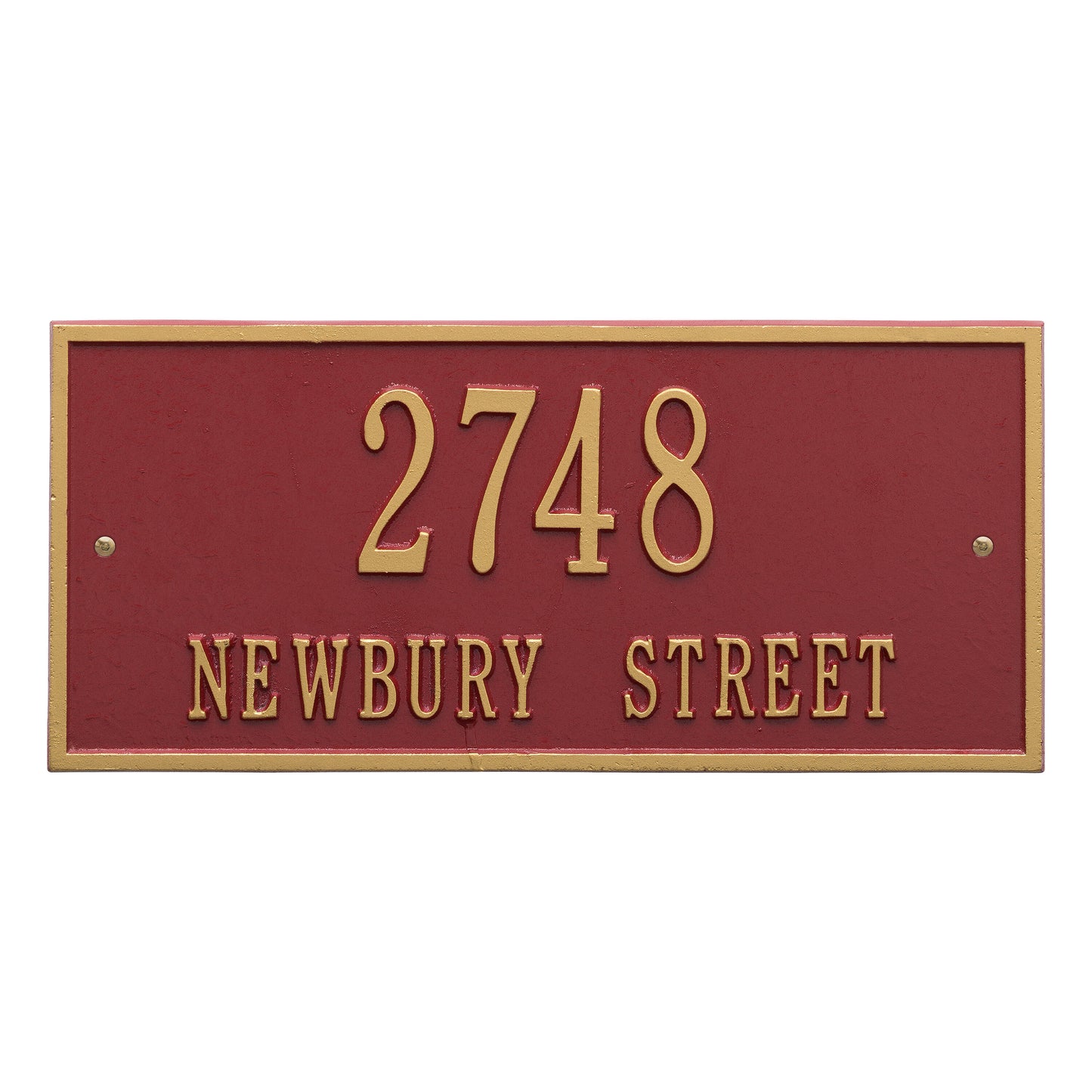 Hartford Standard Wall Address Plaque - Two Lines