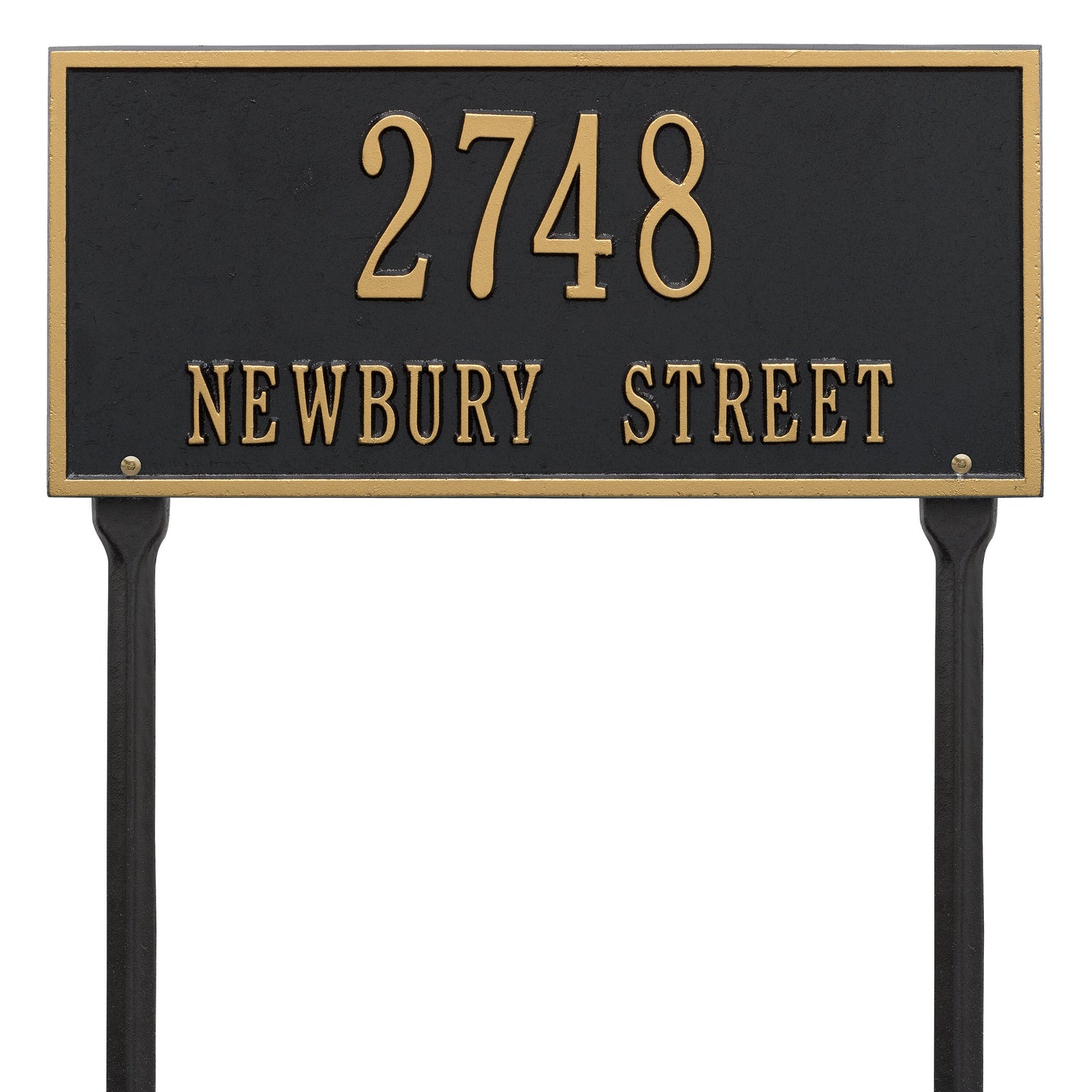 Hartford Standard Lawn Address Plaque - Two Line