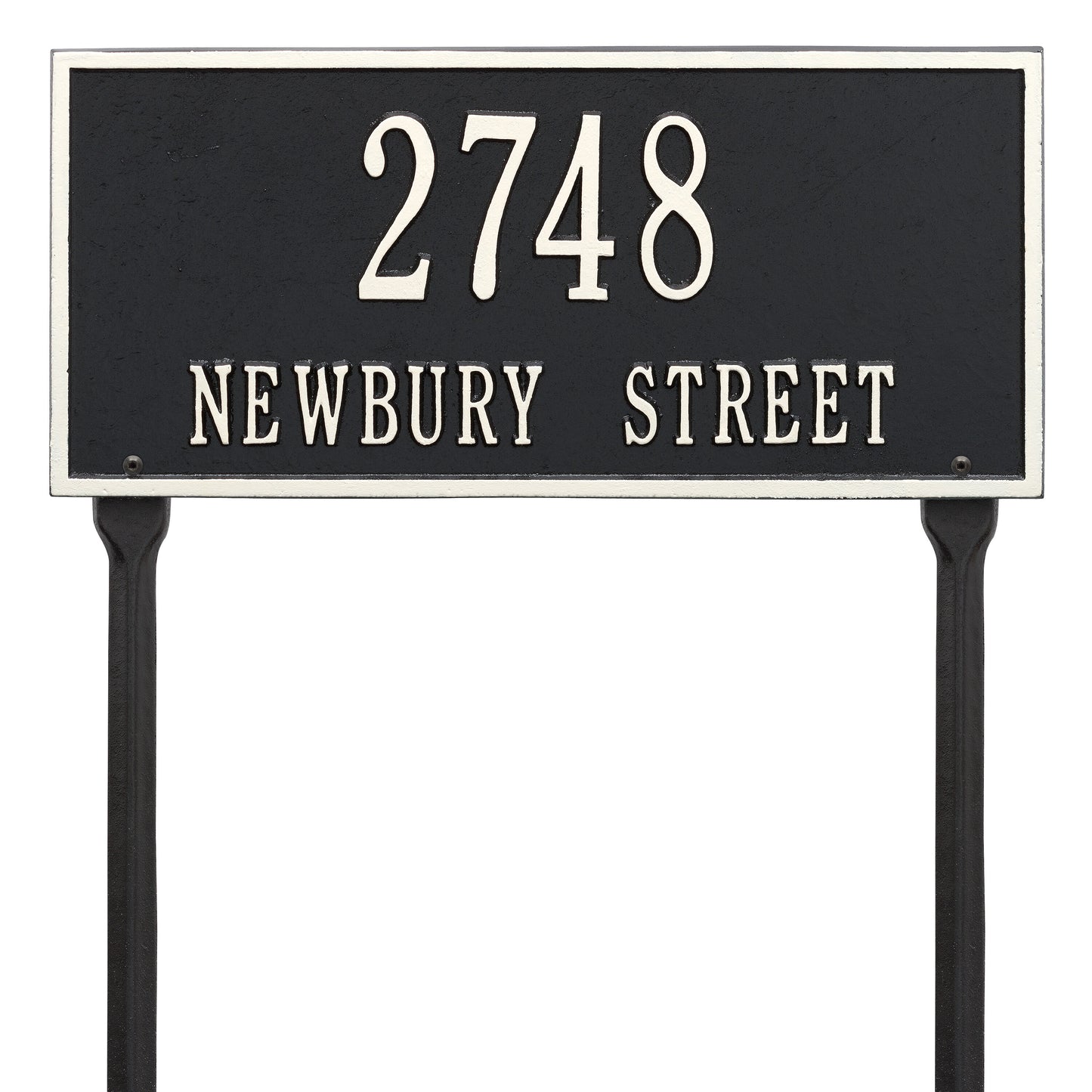 Hartford Standard Lawn Address Plaque - Two Line