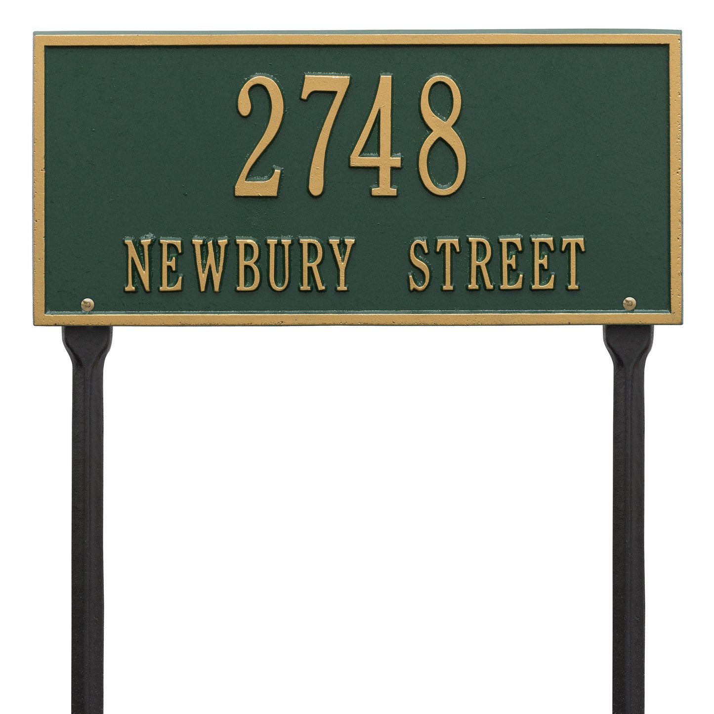 Hartford Standard Lawn Address Plaque - Two Line