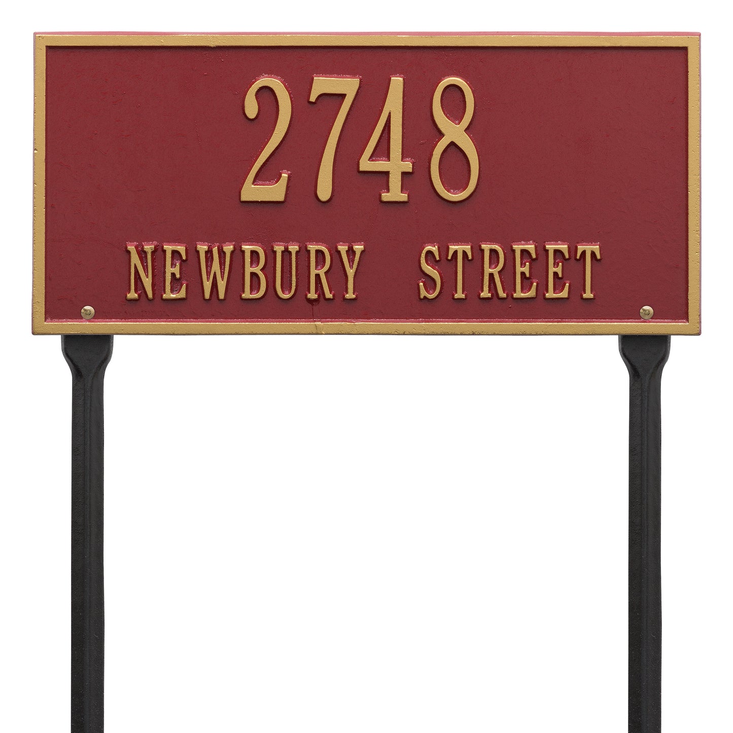 Hartford Standard Lawn Address Plaque - Two Line