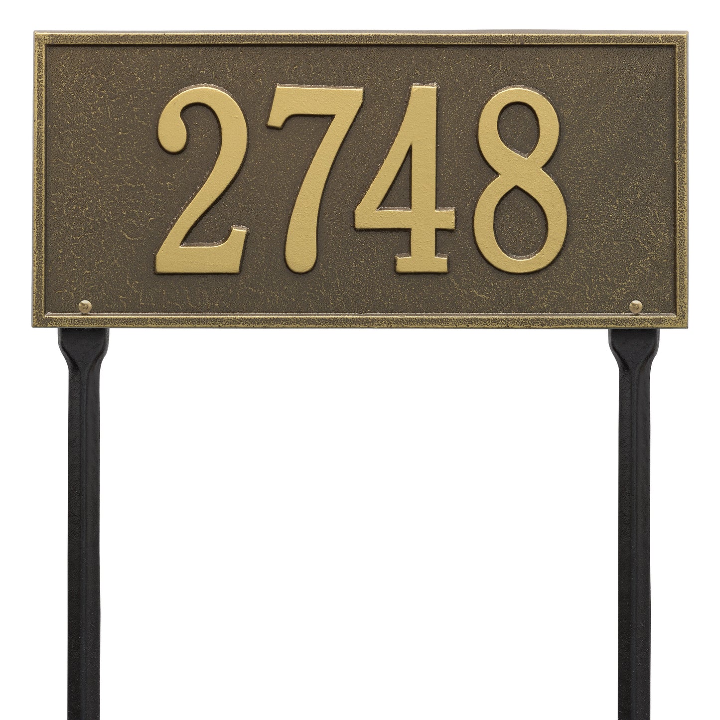 Hartford Standard Lawn Address Plaque - One Line