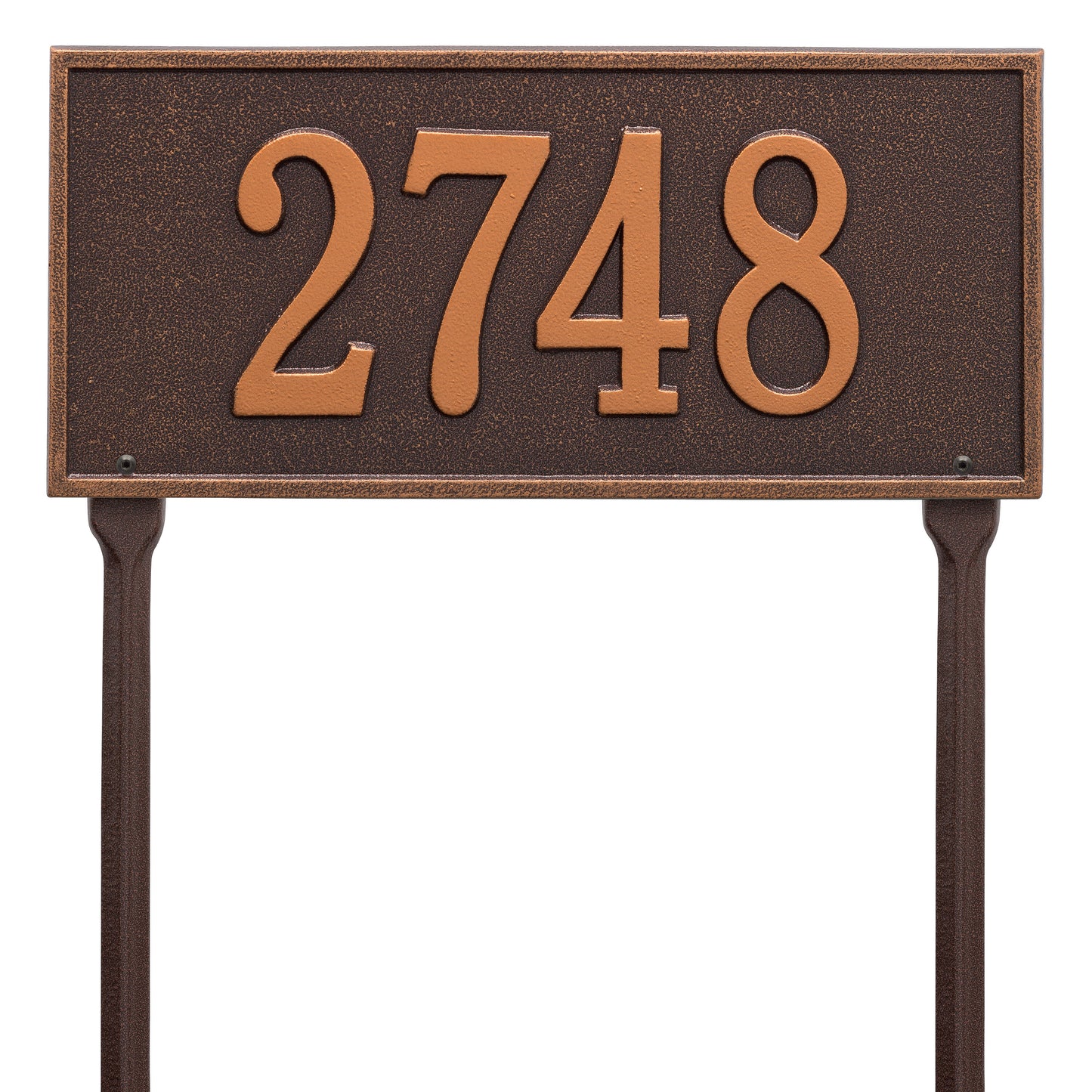 Hartford Standard Lawn Address Plaque - One Line