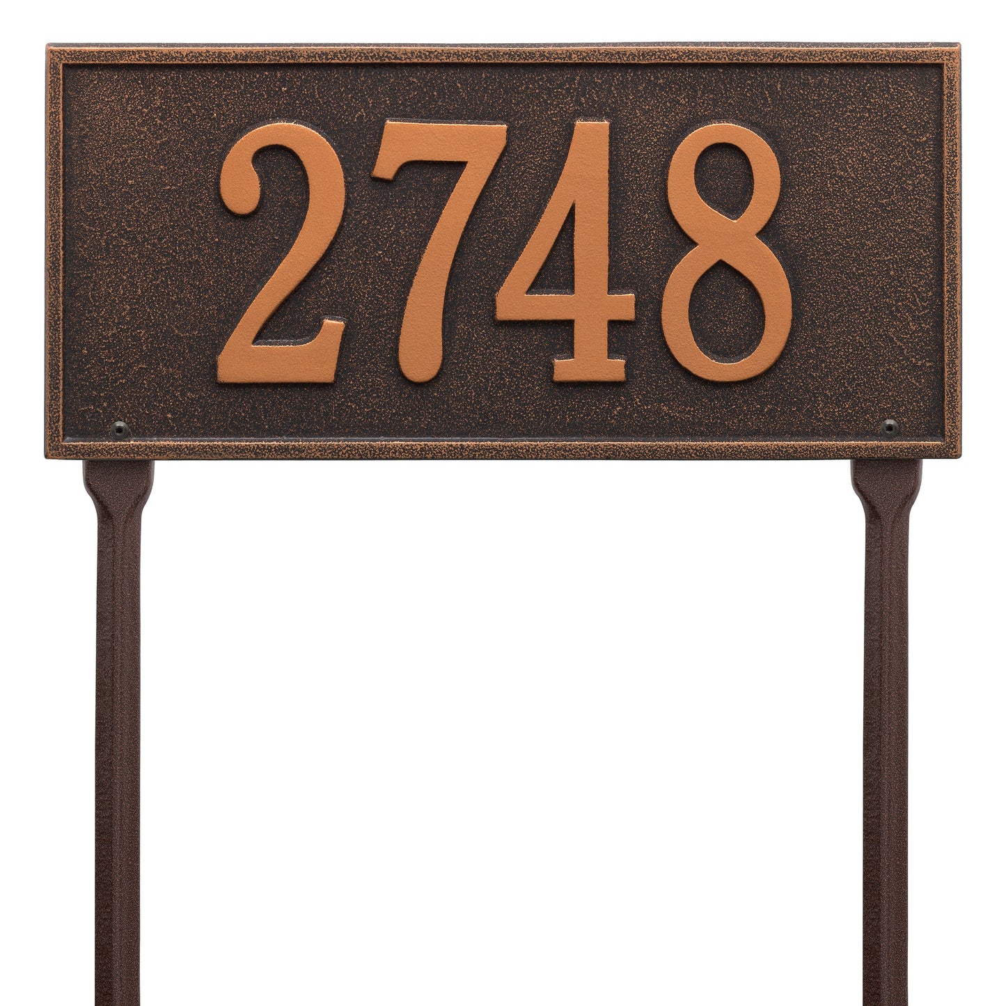 Hartford Standard Lawn Address Plaque - One Line