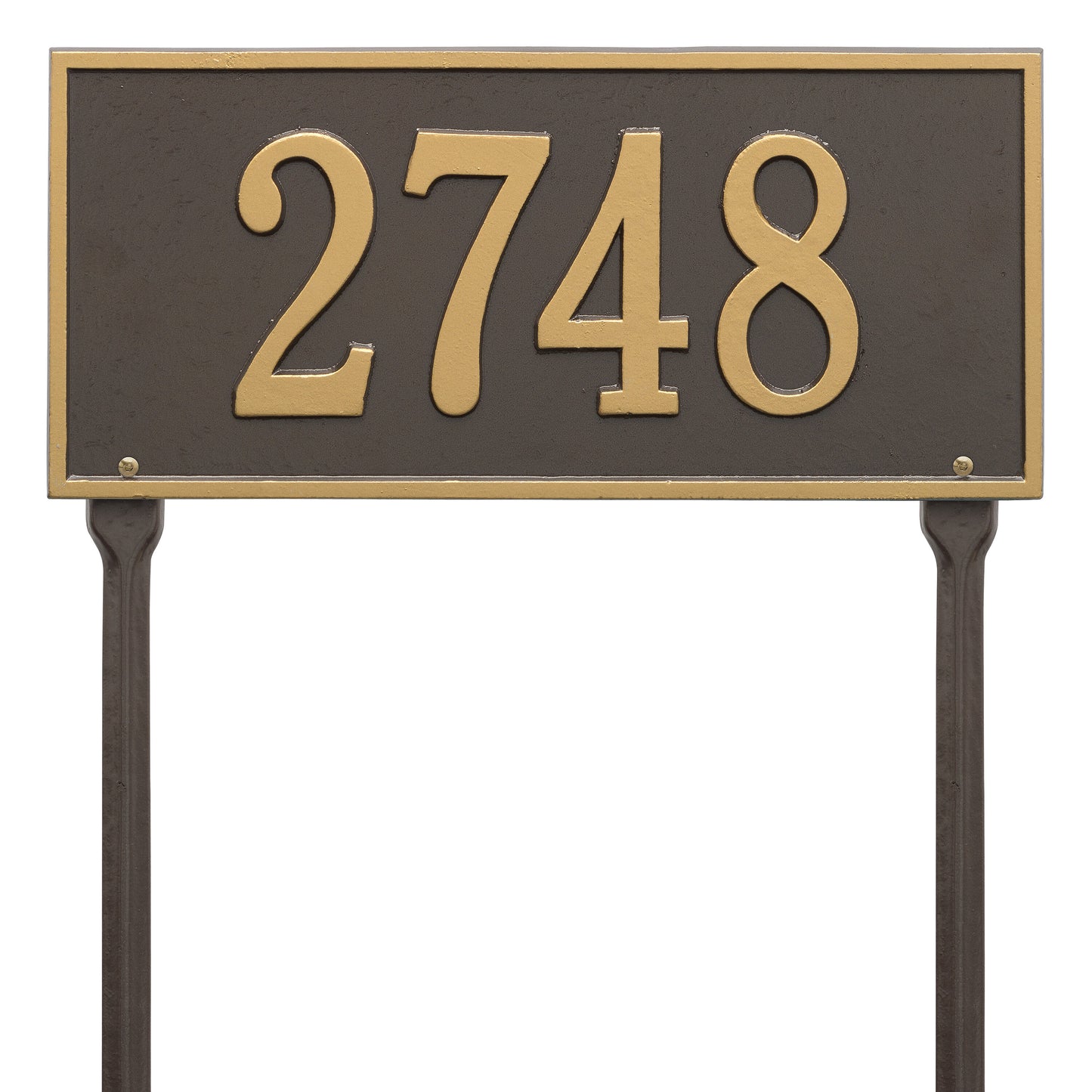 Hartford Standard Lawn Address Plaque - One Line