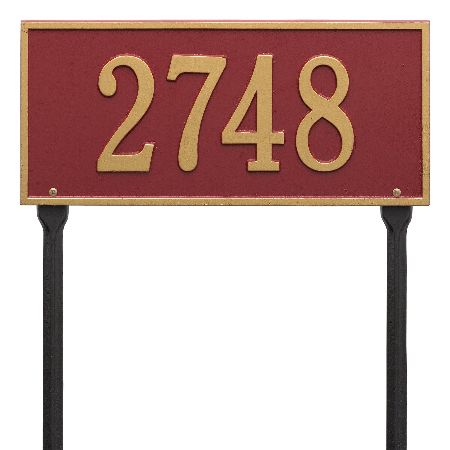 Hartford Standard Lawn Address Plaque - One Line