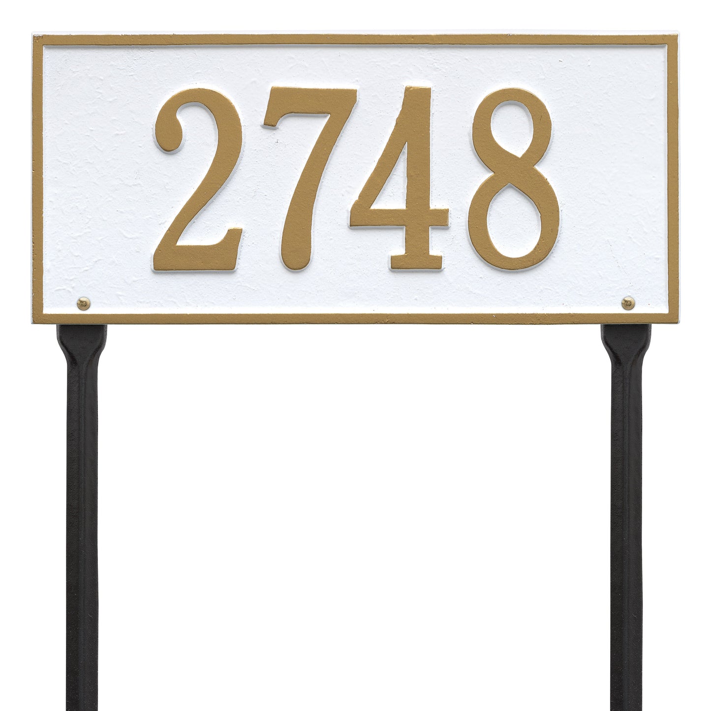 Hartford Standard Lawn Address Plaque - One Line