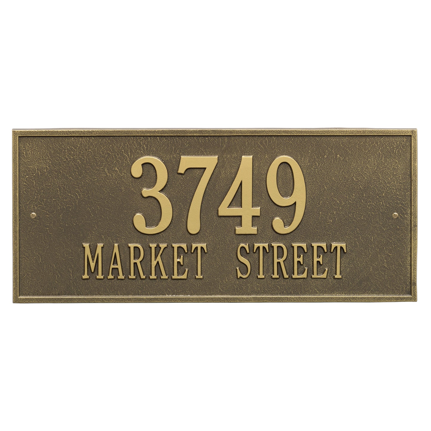 Hartford Estate Wall Address Plaque - Two Lines