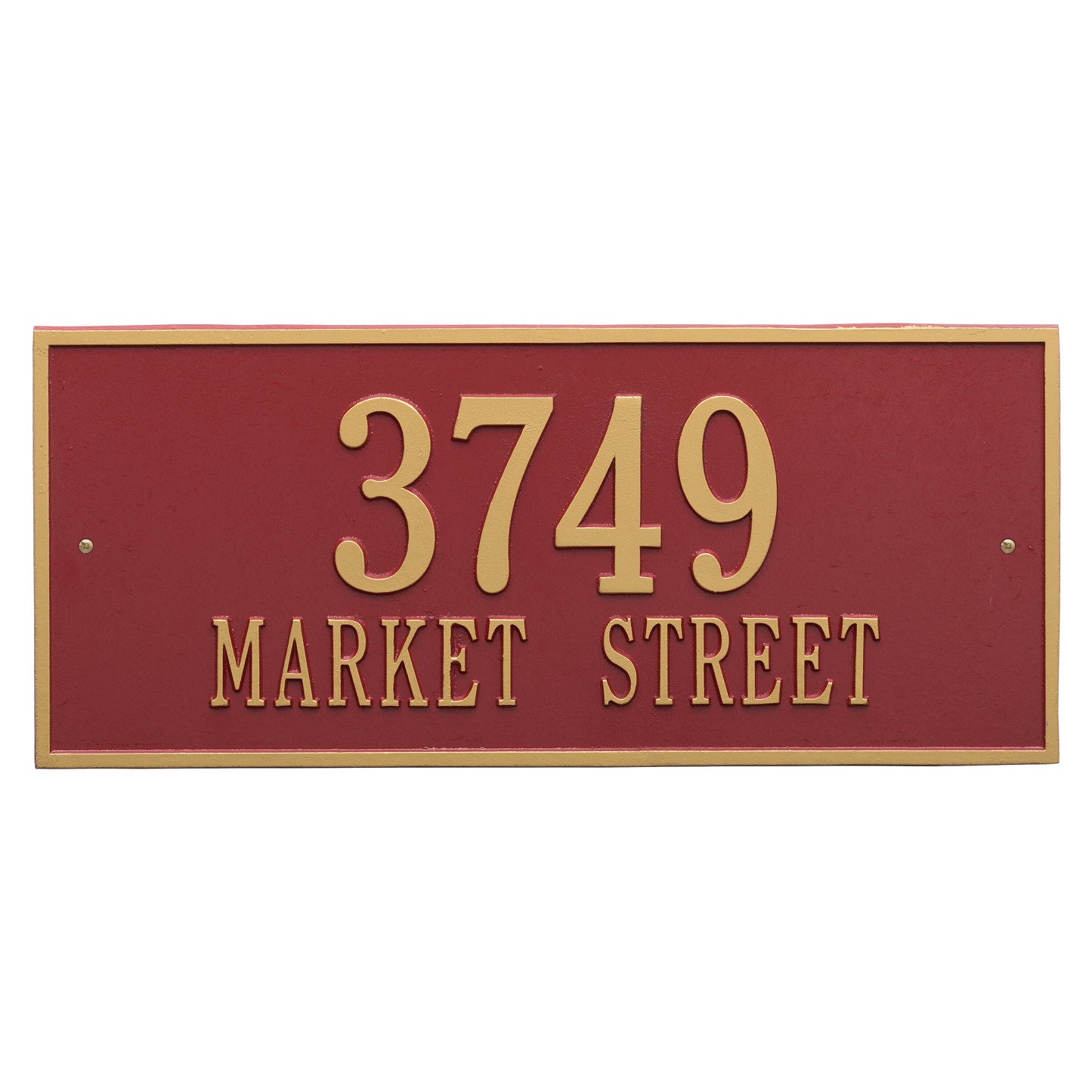 Hartford Estate Wall Address Plaque - Two Lines