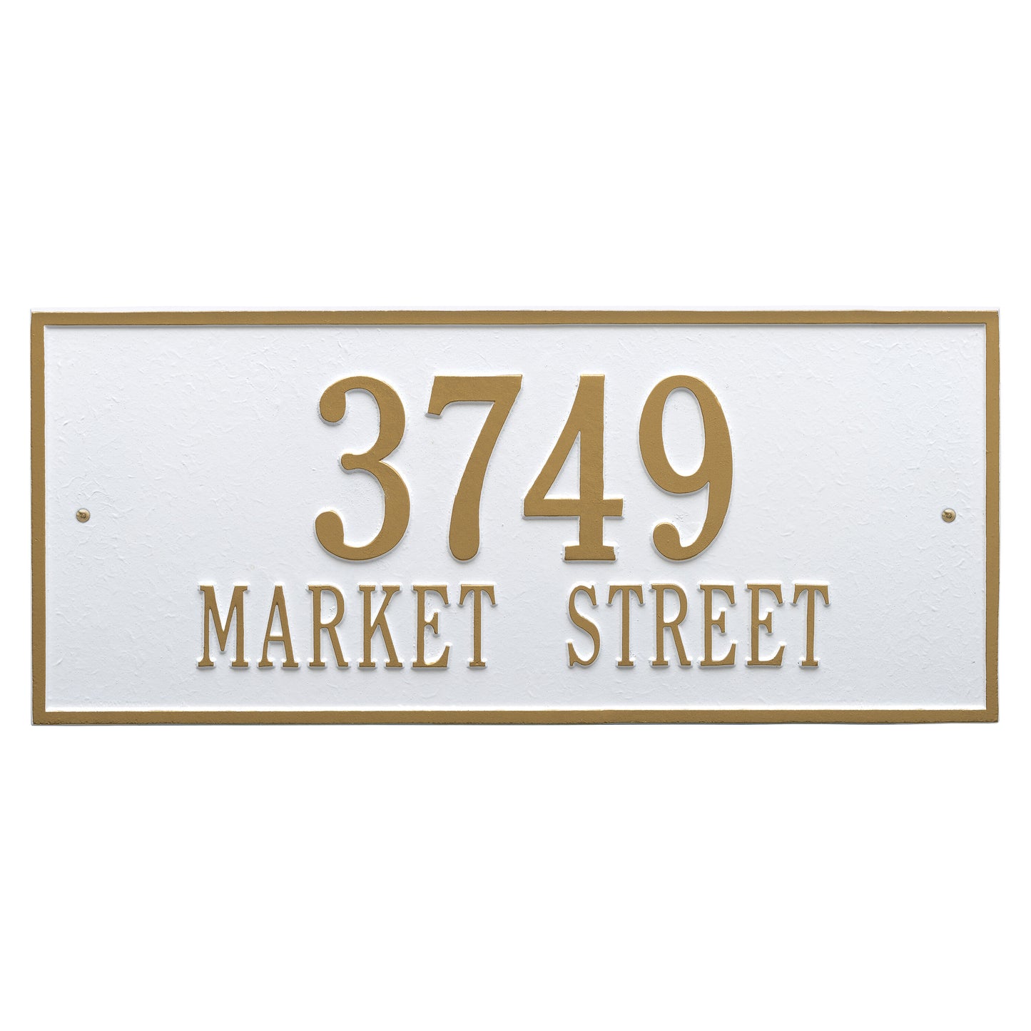 Hartford Estate Wall Address Plaque - Two Lines