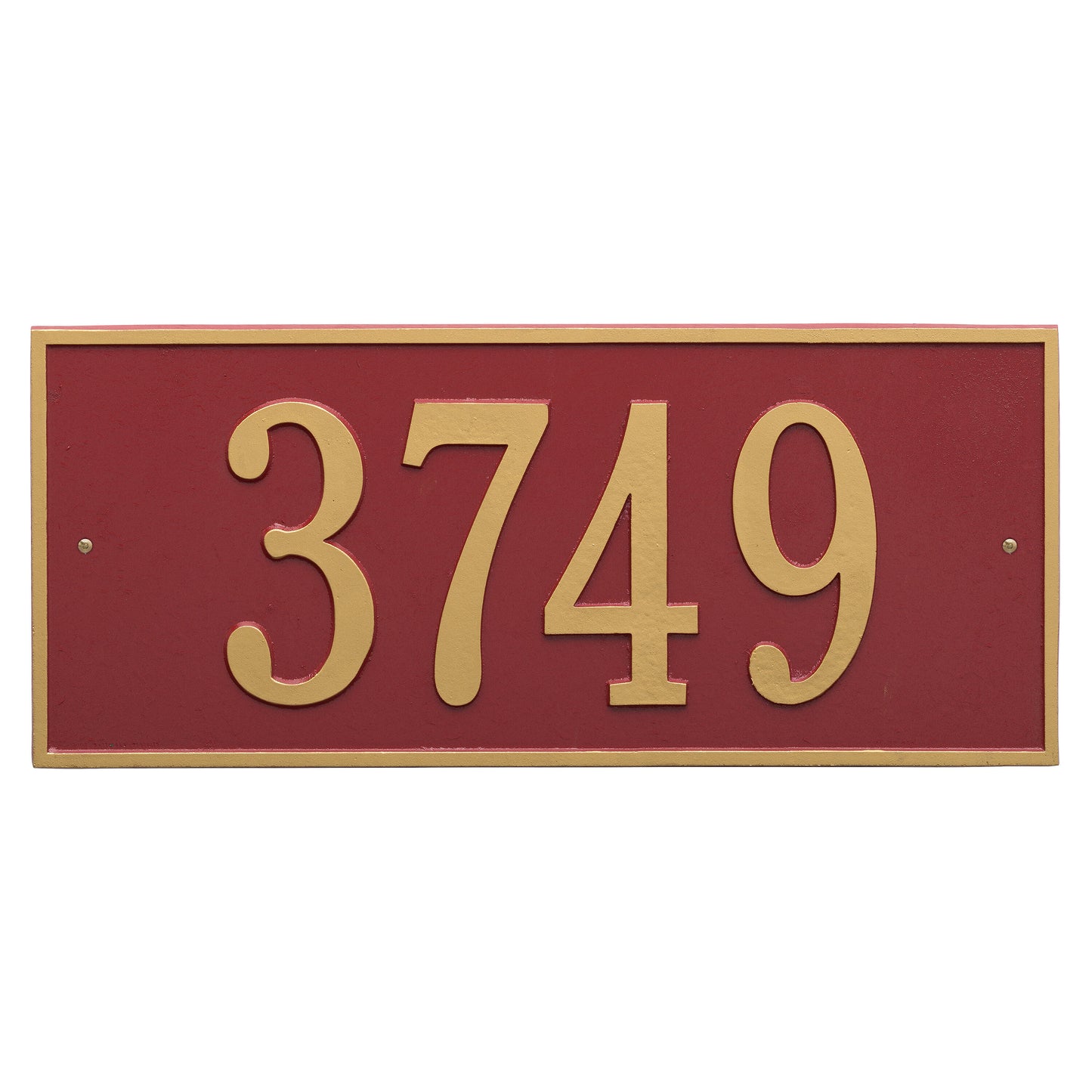 Hartford Estate Wall Address Plaque - One Line