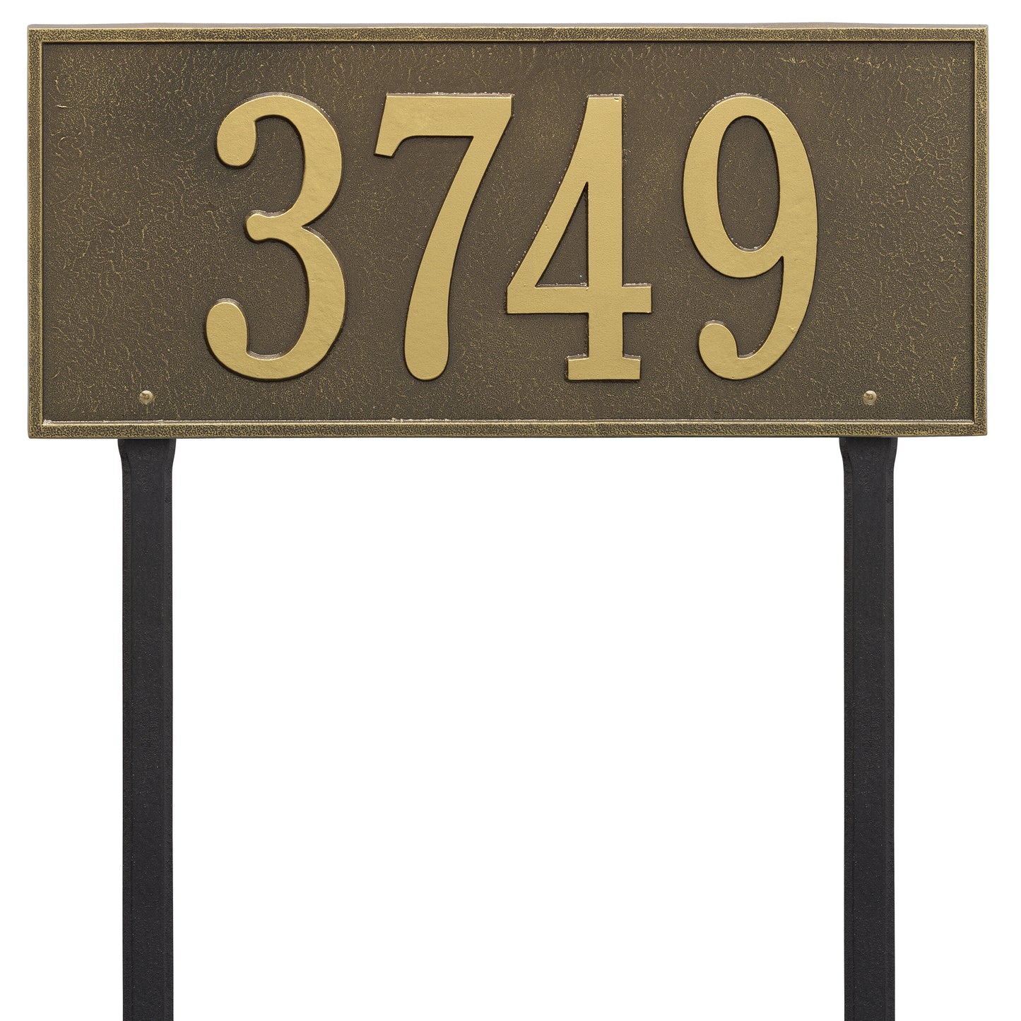Hartford Estate Lawn Address Plaque - One Line