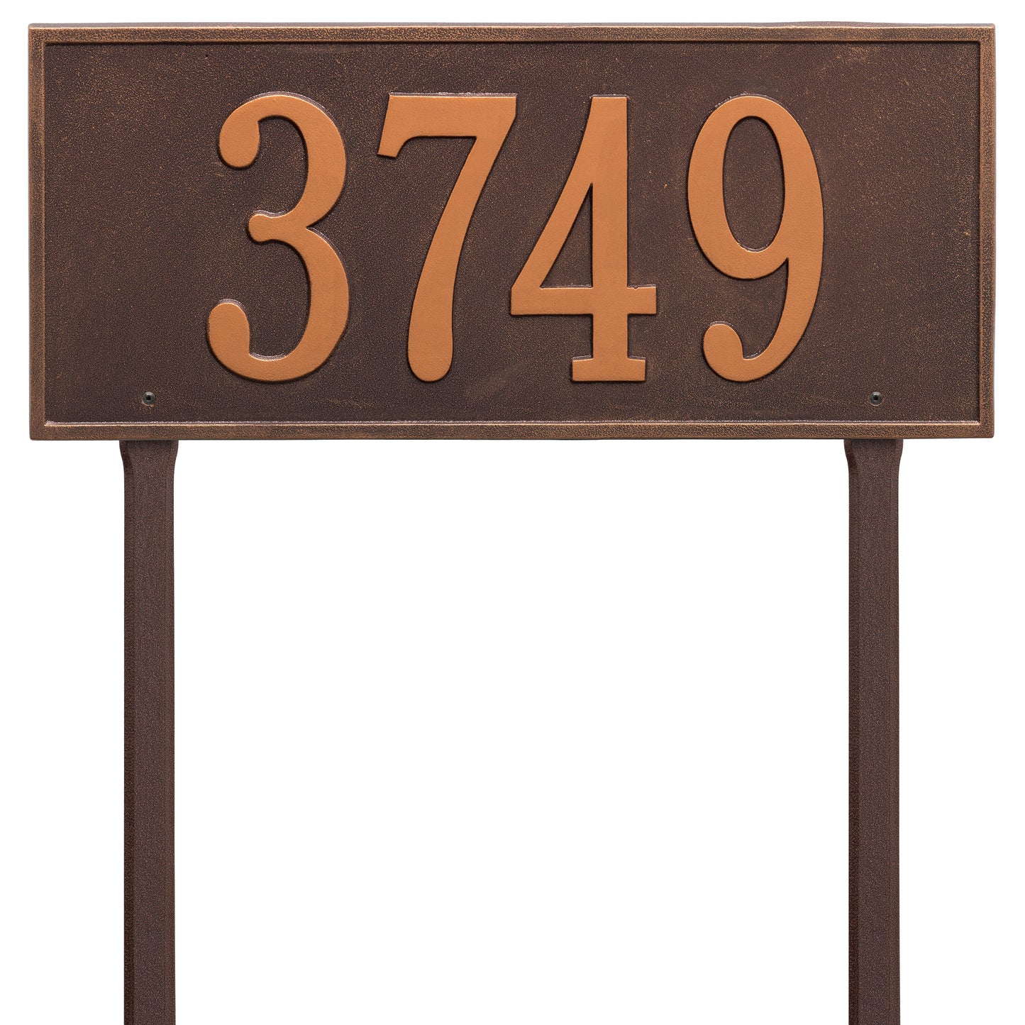 Hartford Estate Lawn Address Plaque - One Line