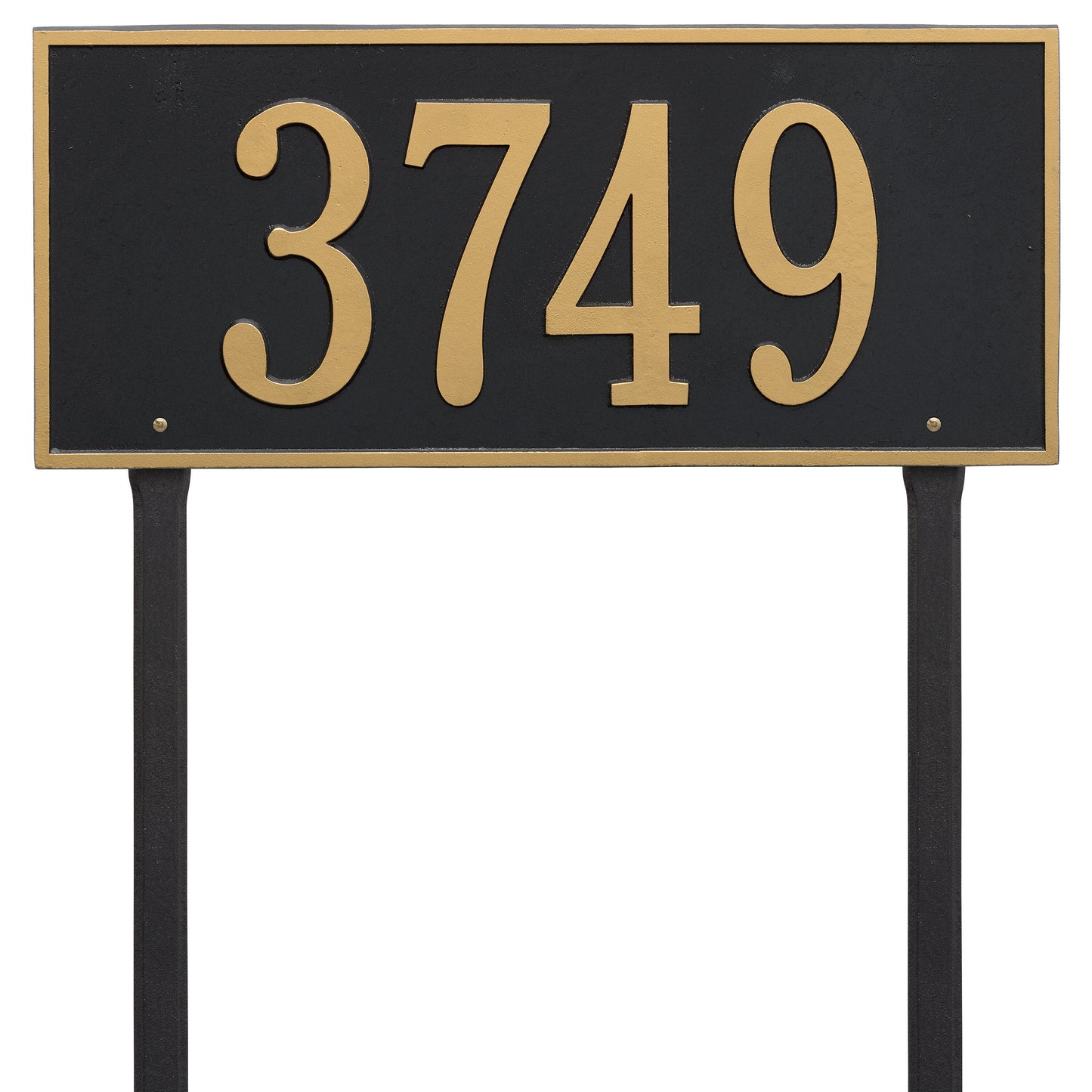 Hartford Estate Lawn Address Plaque - One Line