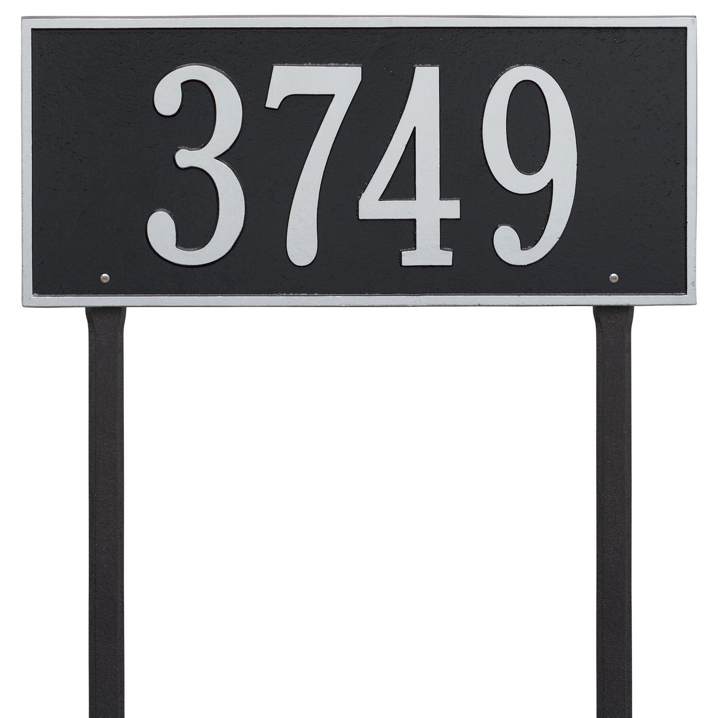 Hartford Estate Lawn Address Plaque - One Line