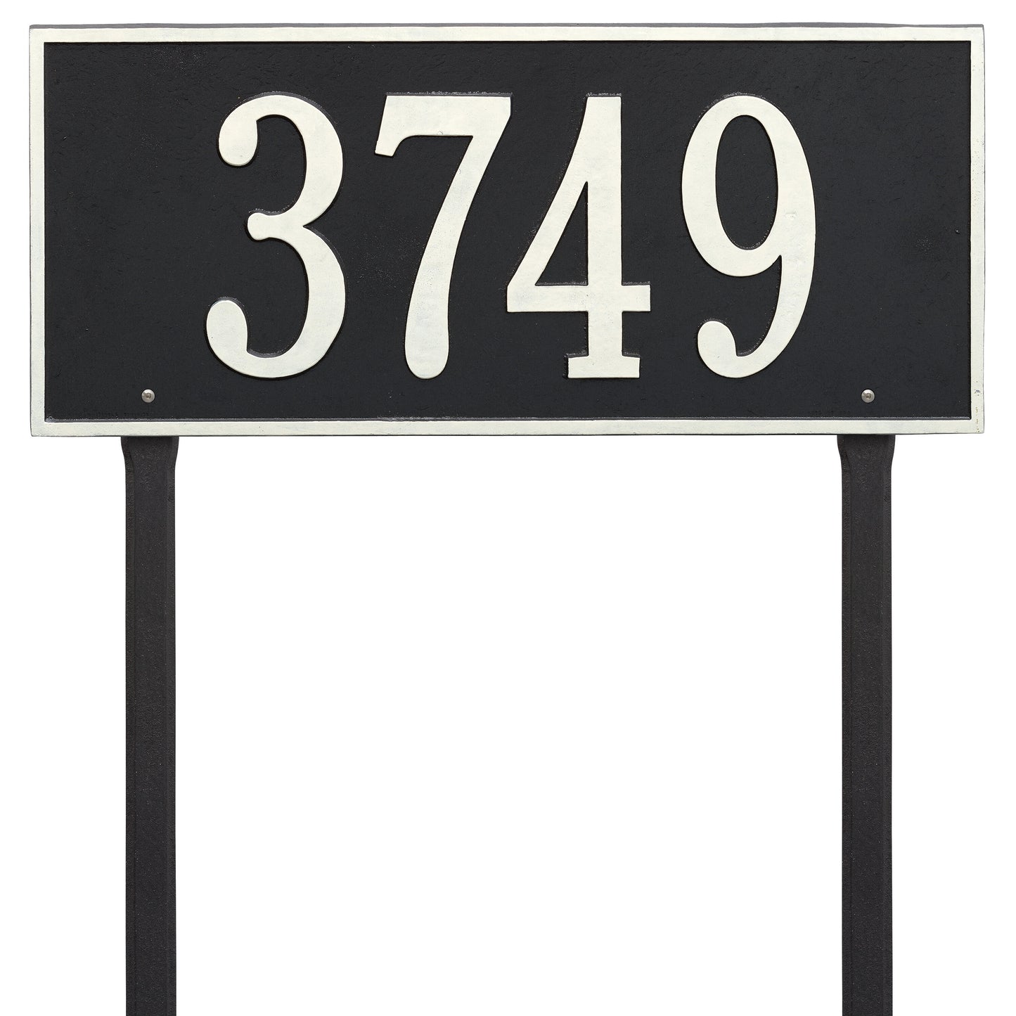 Hartford Estate Lawn Address Plaque - One Line