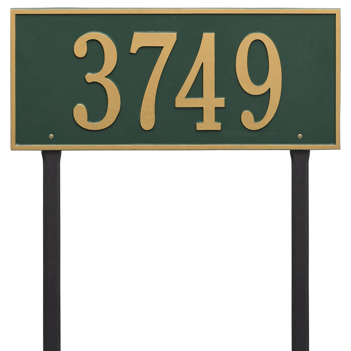 Hartford Estate Lawn Address Plaque - One Line