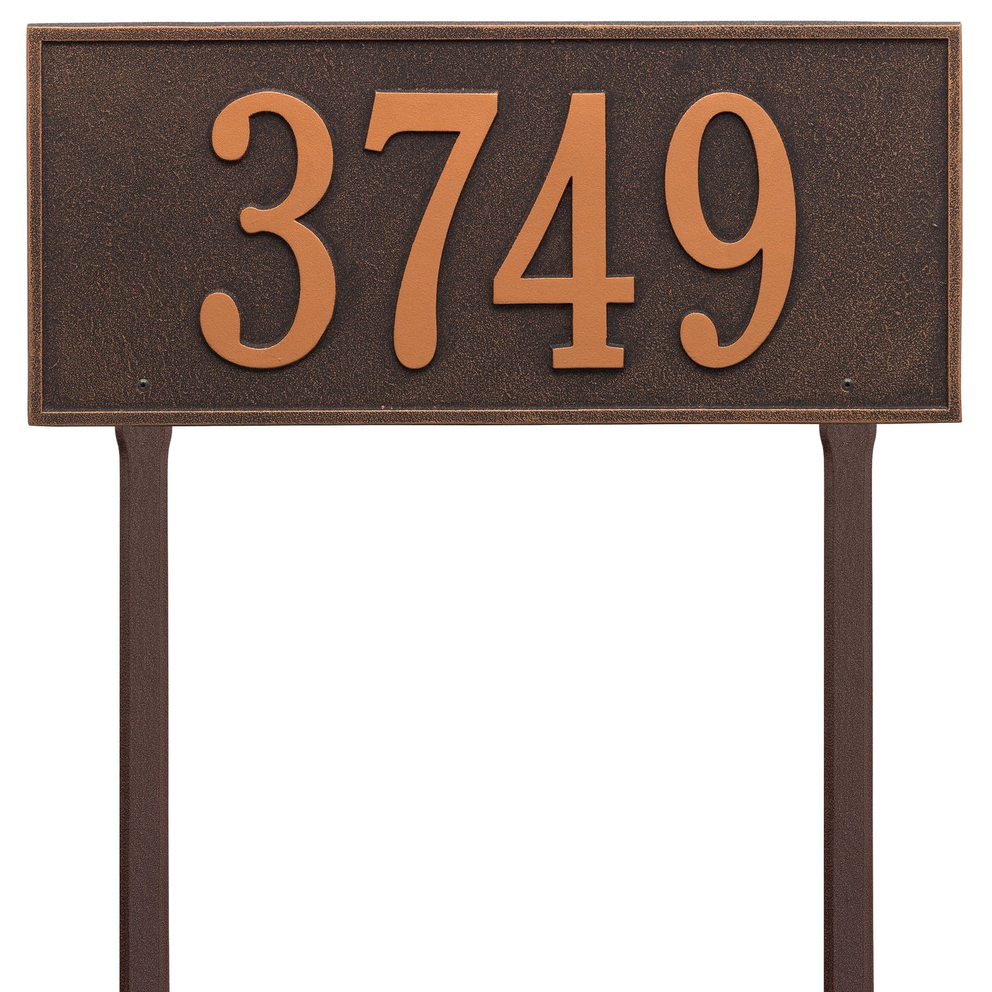 Hartford Estate Lawn Address Plaque - One Line