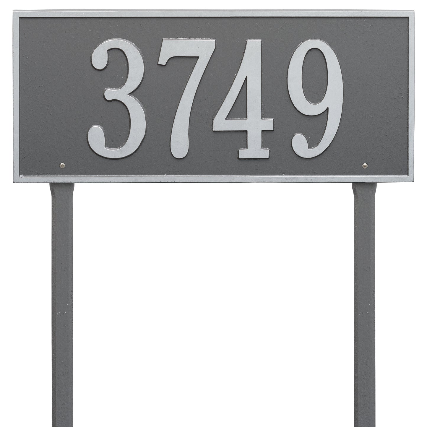 Hartford Estate Lawn Address Plaque - One Line