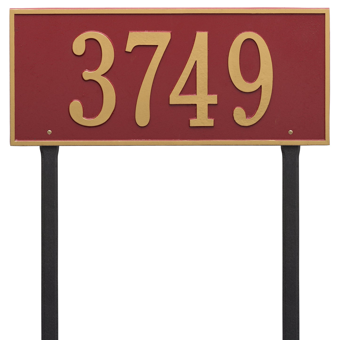 Hartford Estate Lawn Address Plaque - One Line