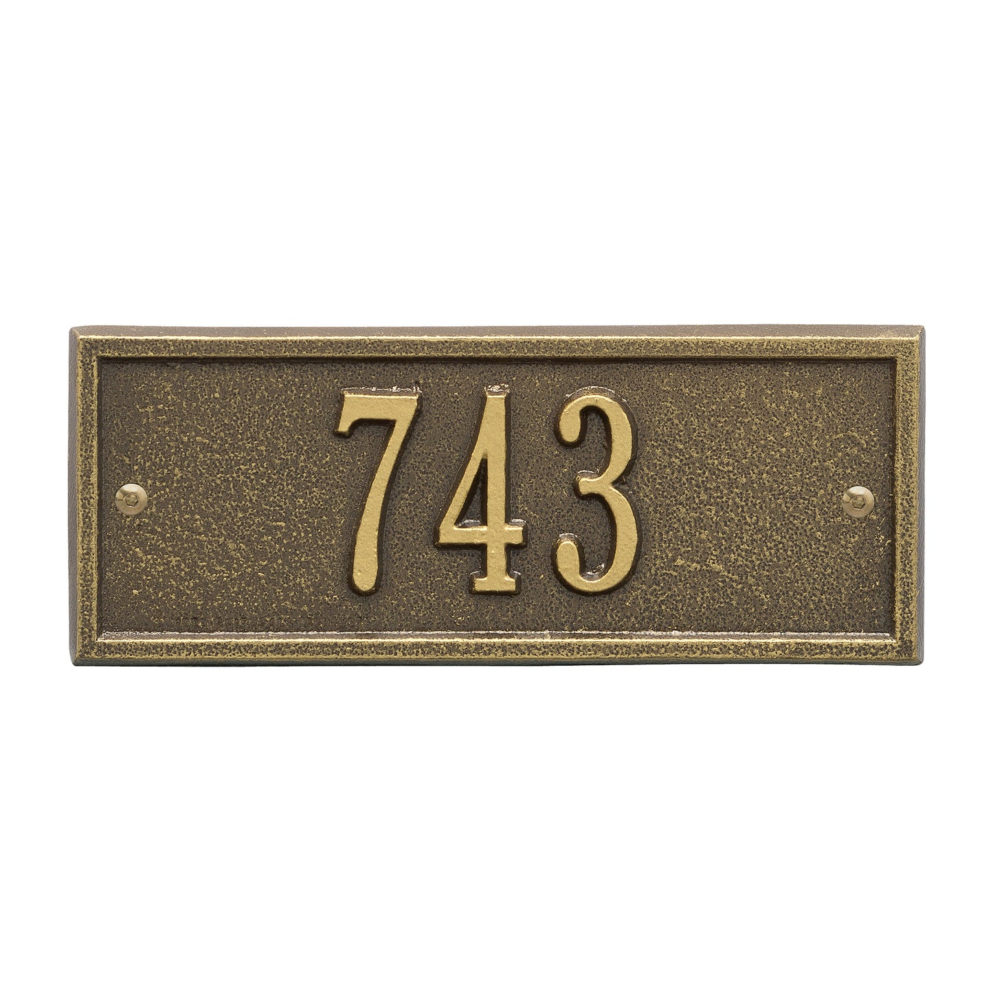 Hartford Petite Address Wall Plaque - One Line