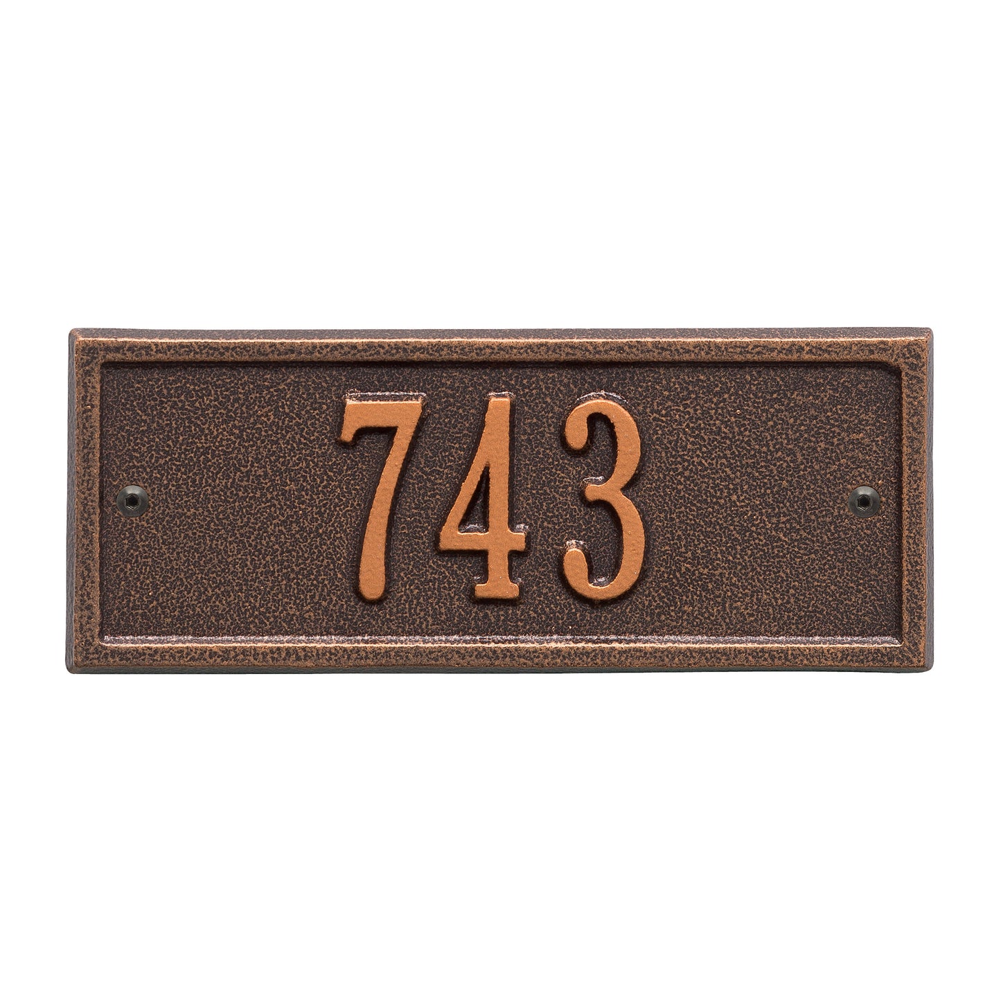 Hartford Petite Address Wall Plaque - One Line