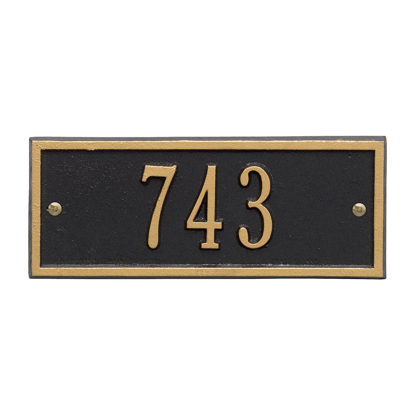 Hartford Petite Address Wall Plaque - One Line