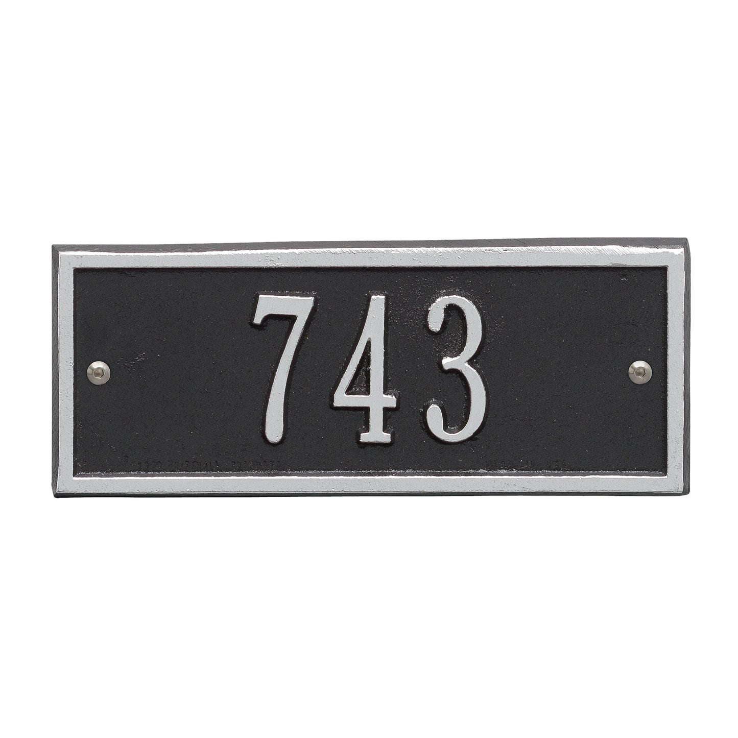 Hartford Petite Address Wall Plaque - One Line