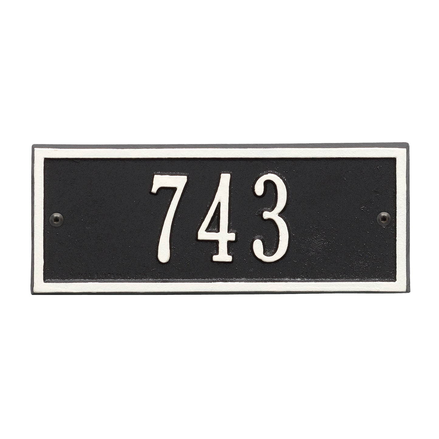 Hartford Petite Address Wall Plaque - One Line