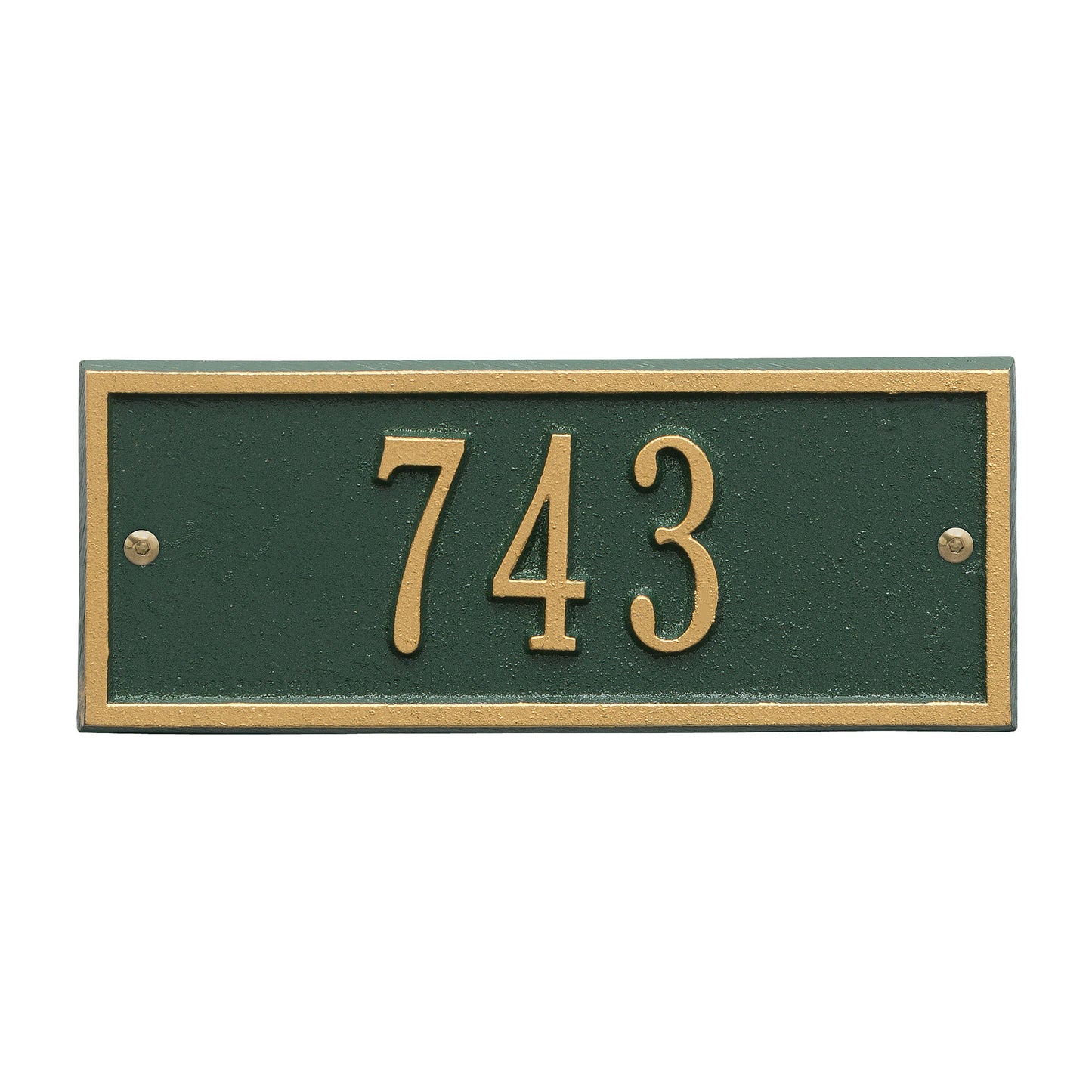 Hartford Petite Address Wall Plaque - One Line
