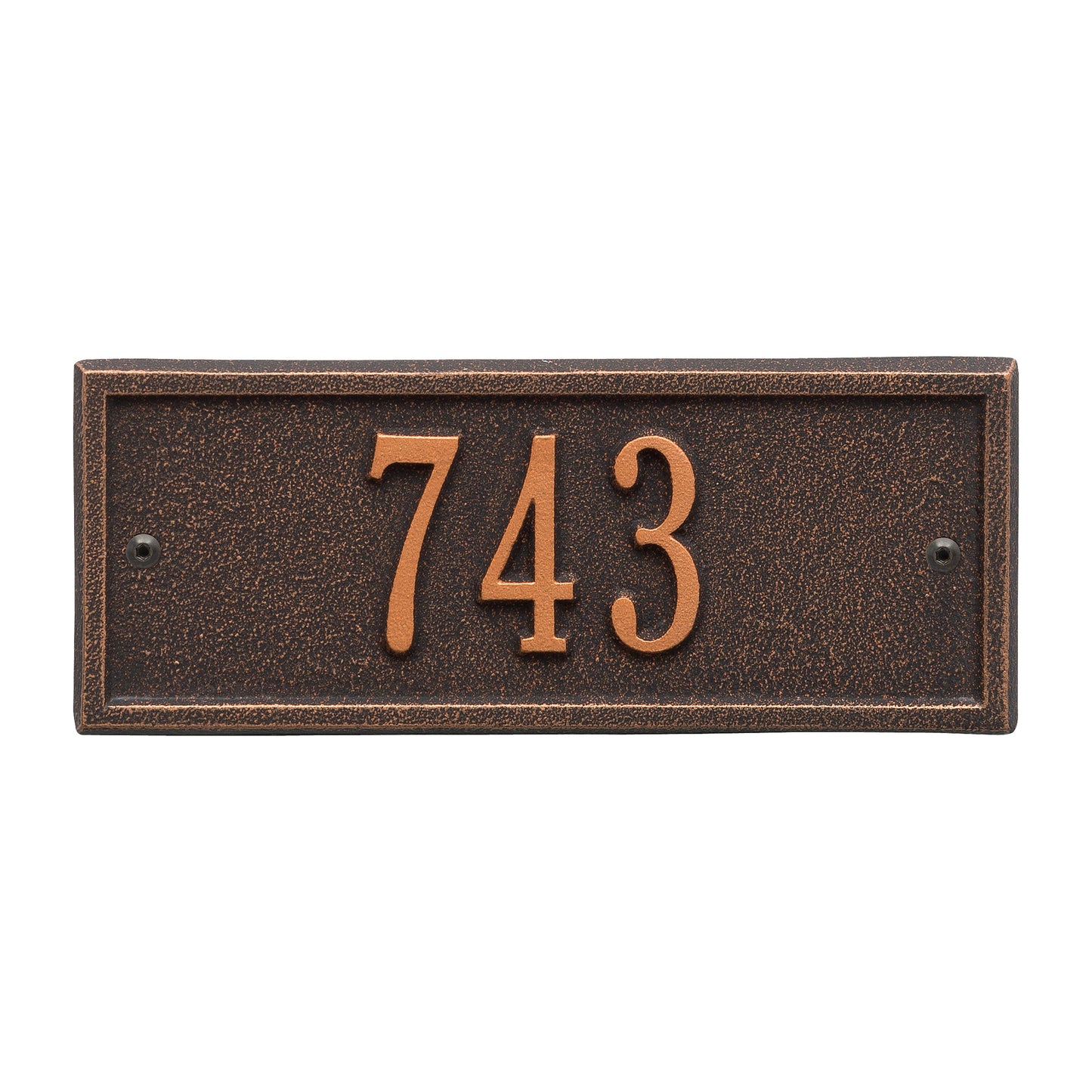 Hartford Petite Address Wall Plaque - One Line