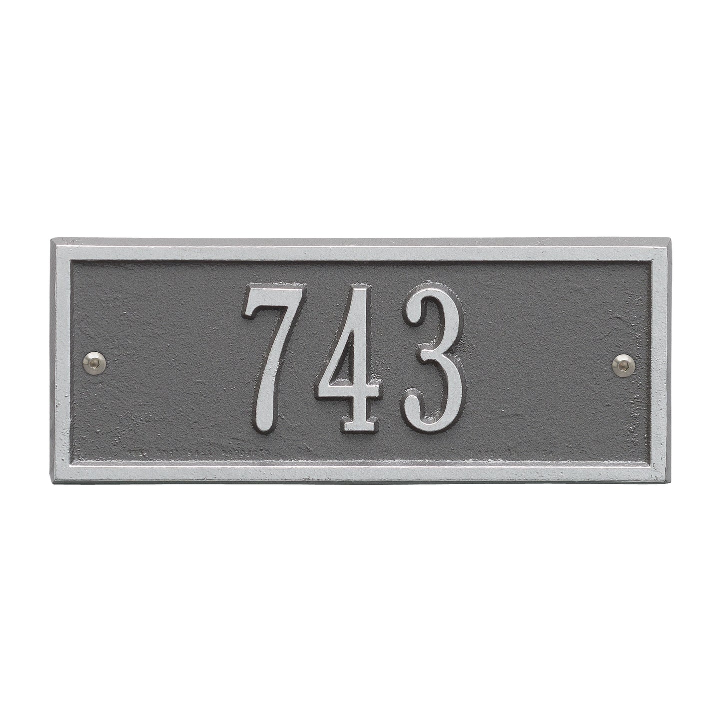 Hartford Petite Address Wall Plaque - One Line