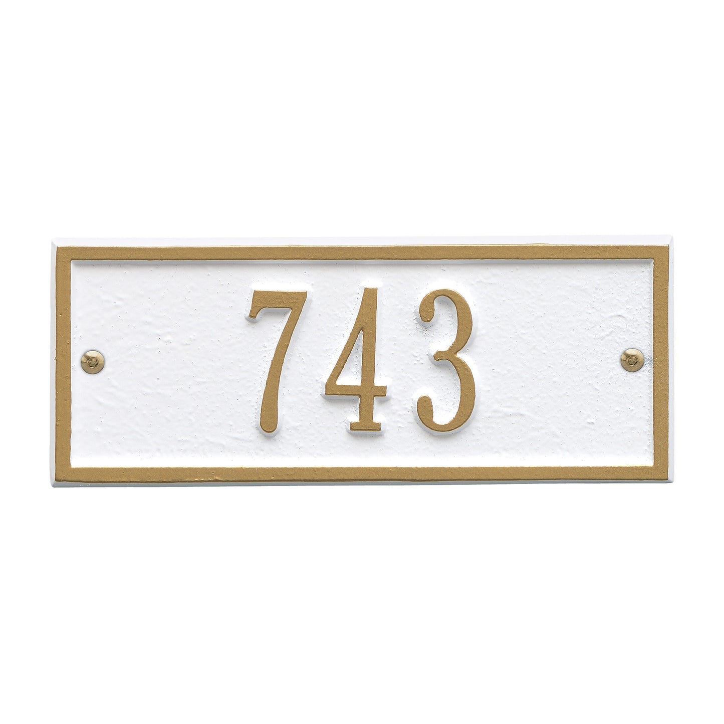 Hartford Petite Address Wall Plaque - One Line