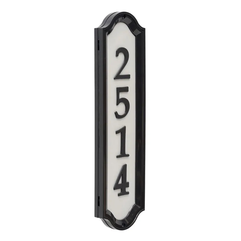 Nite Bright Richfield Home Address Sign - Black
