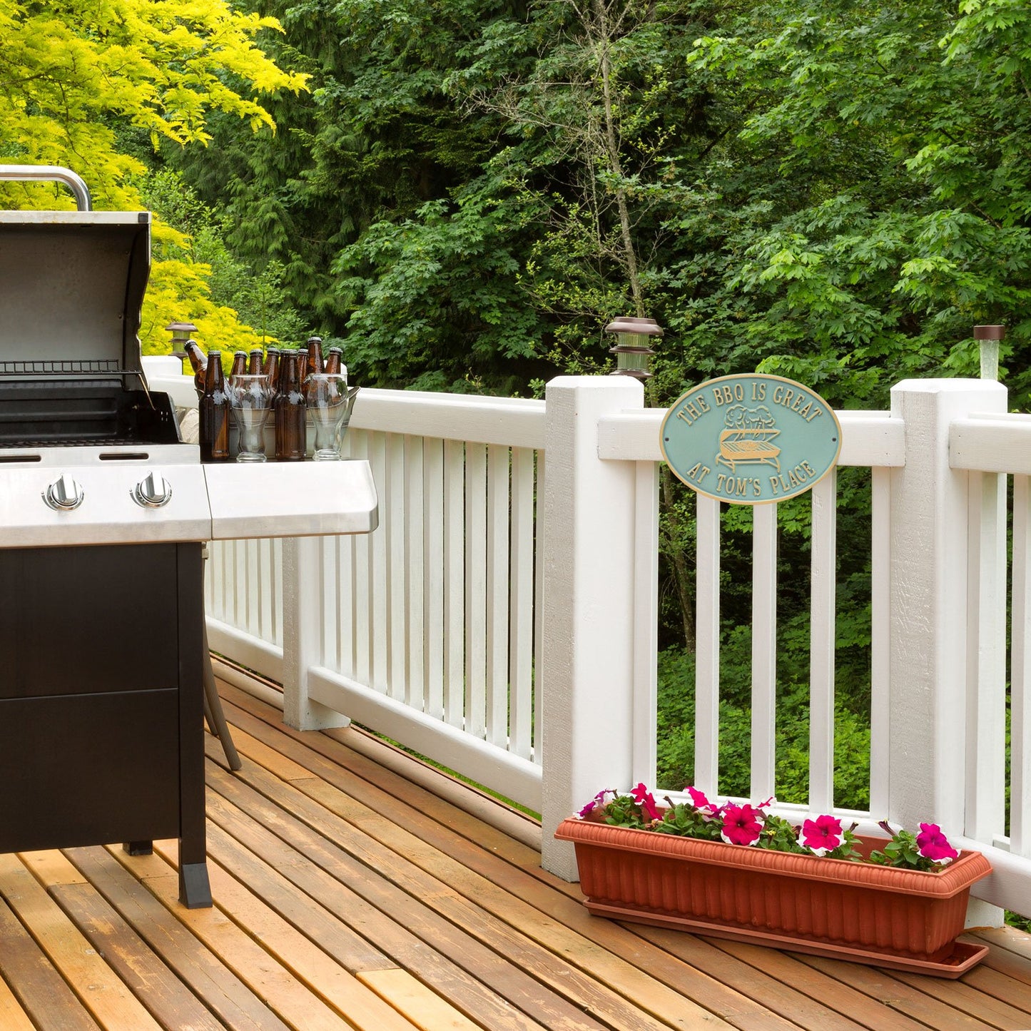 Whitehall Products Personalized Grill Plaque Two Lines