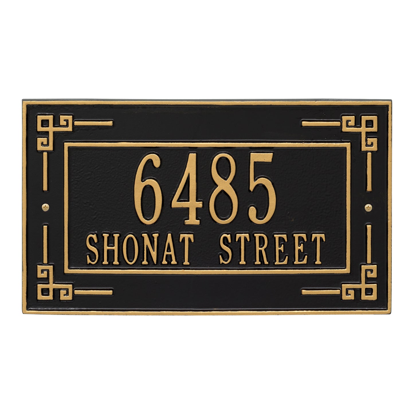Whitehall Products Personalized Key Corner Standard Wall Plaque Two Line Antique Copper