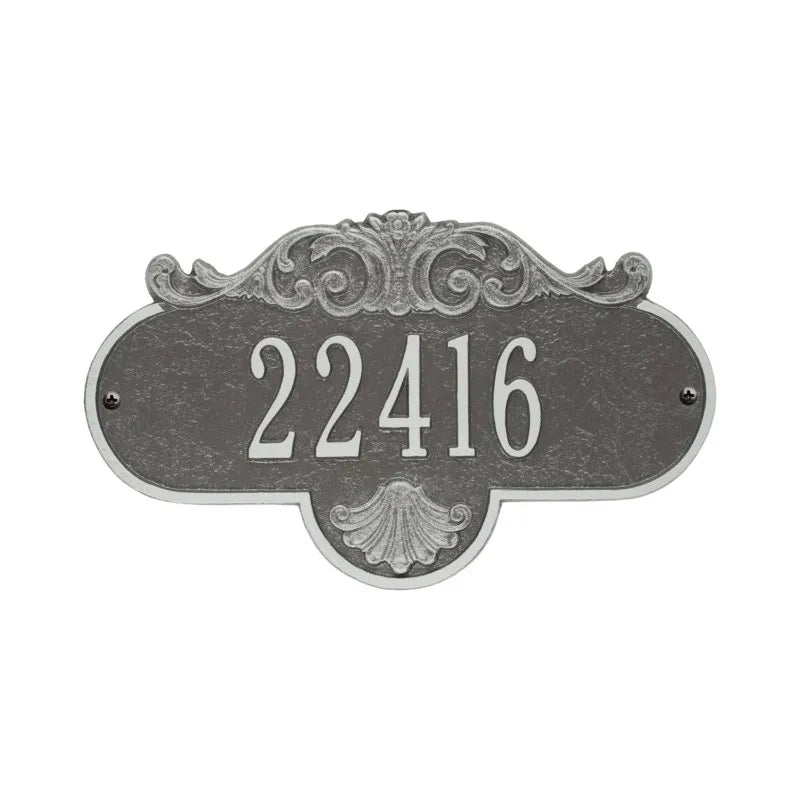 Rochelle Standard Wall Address Plaque - One Line - 2019PS