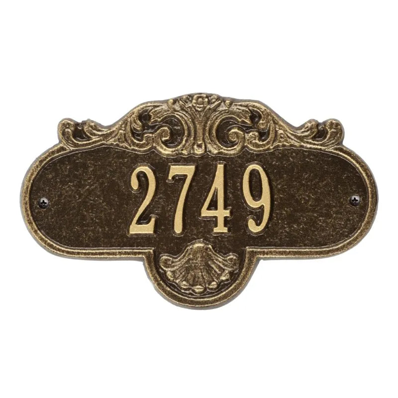 Rochelle Petite Wall Address Plaque - One Line - 2020AB