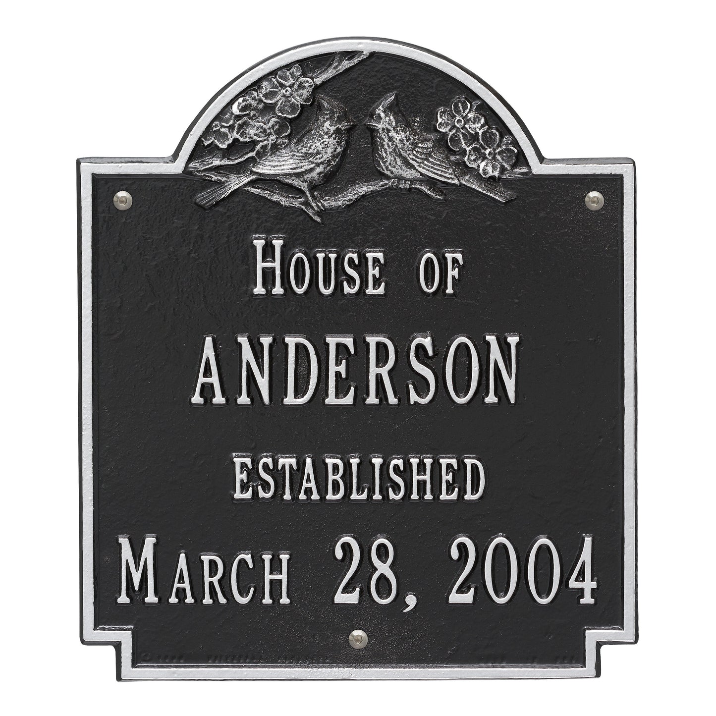 Cardinal Wedding / Anniversary Personalized Plaque - Two Lines