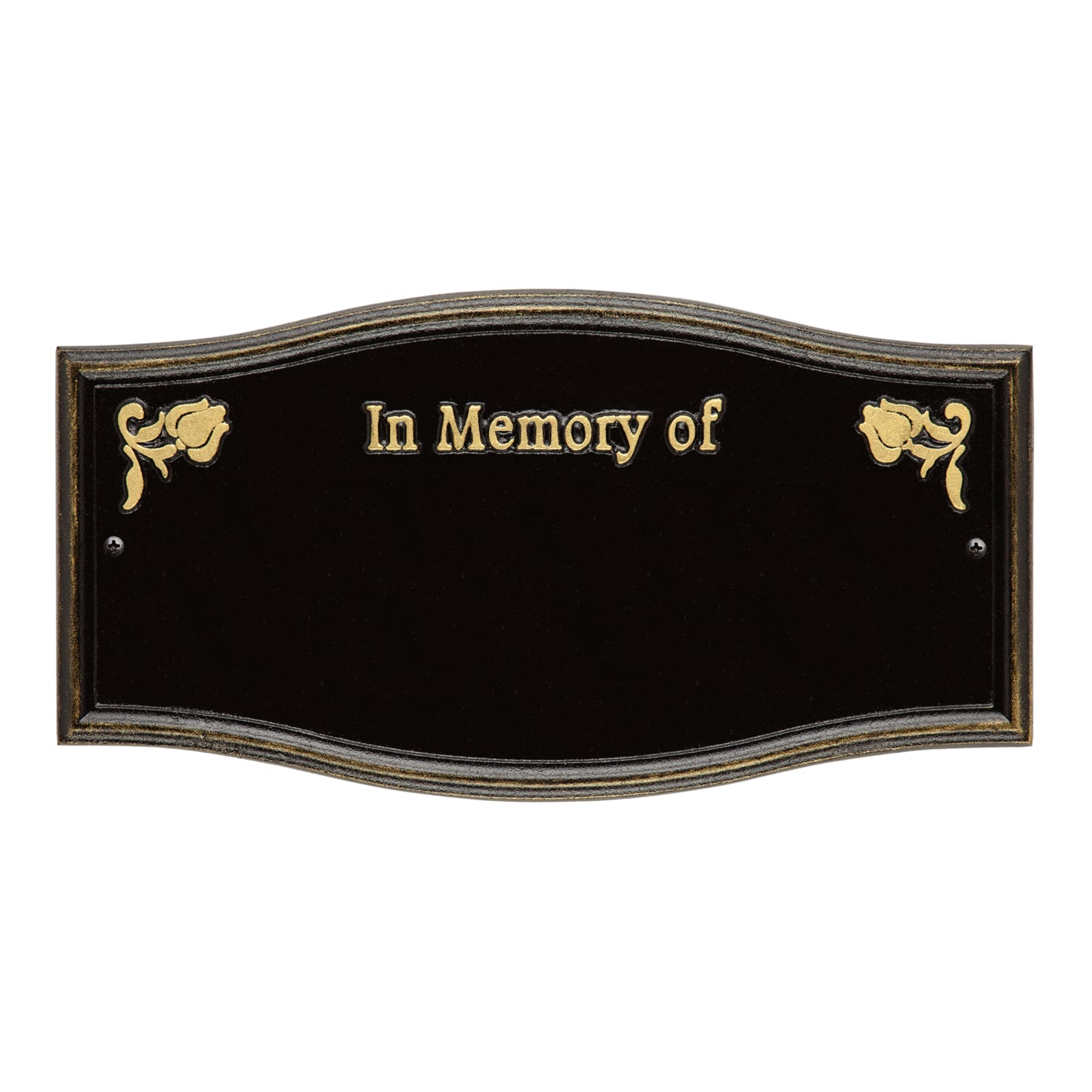 Alexandria "In Memory Of" Standard Wall Memorial Marker - Two Lines